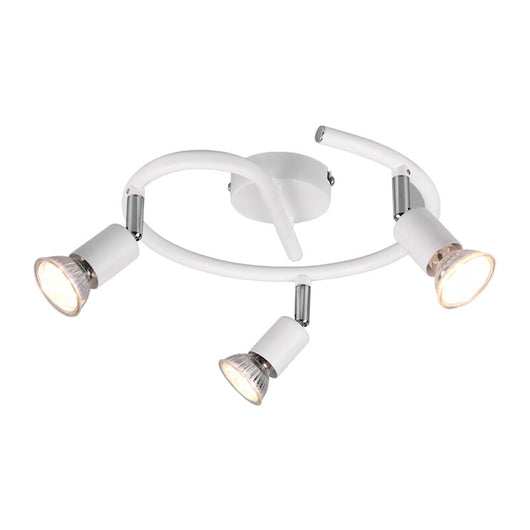 PLAFONIERA PARIS 3 LUCI GU10 BIANCO D. 28- 1,0 pz