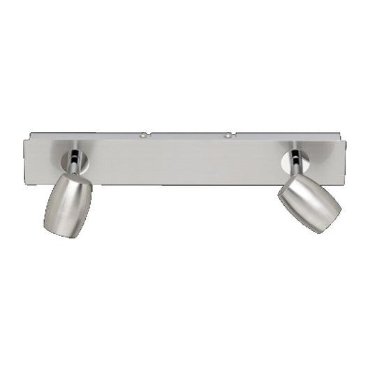 BARRA 2 FARETTI MICHAEL GU10 ACCIAIO SATINATO- 1,0 pz