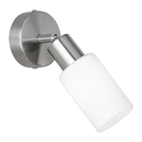 FARETTO DA PARETE MARS E14 ACCIAIO/VETRO- 1,0 pz