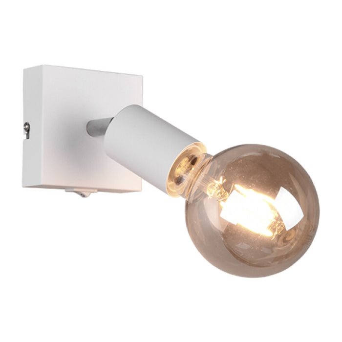 FARETTO DA PARETE VANNES CON INTERRUTTORE BIANCO- 1,0 pz