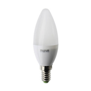 BEGHELLI LED OLIVA E14  7W 58063 CALDA 3000K SUPER- 10,0 pz