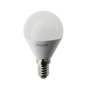 BEGHELLI LED SFERA E14  5W 56824 CALDA 3000K PLAST- 10,0 pz