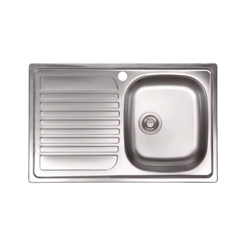 KIT LAVELLO ECO INCASSO 79X50 1 VASCA GOCCIOLATOIO SX PILETTA 3,5- 1,0 pz