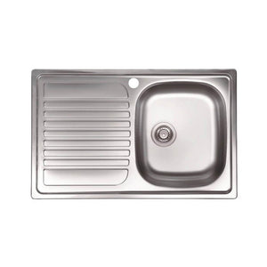 KIT LAVELLO ECO INCASSO 79X50 1 VASCA GOCCIOLATOIO SX PILETTA 3,5- 1,0 pz