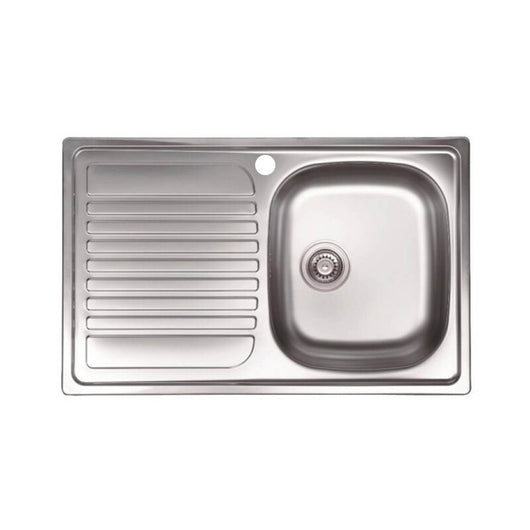 KIT LAVELLO ECO INCASSO 79X50 1 VASCA GOCCIOLATOIO SX PILETTA 3,5- 1,0 pz