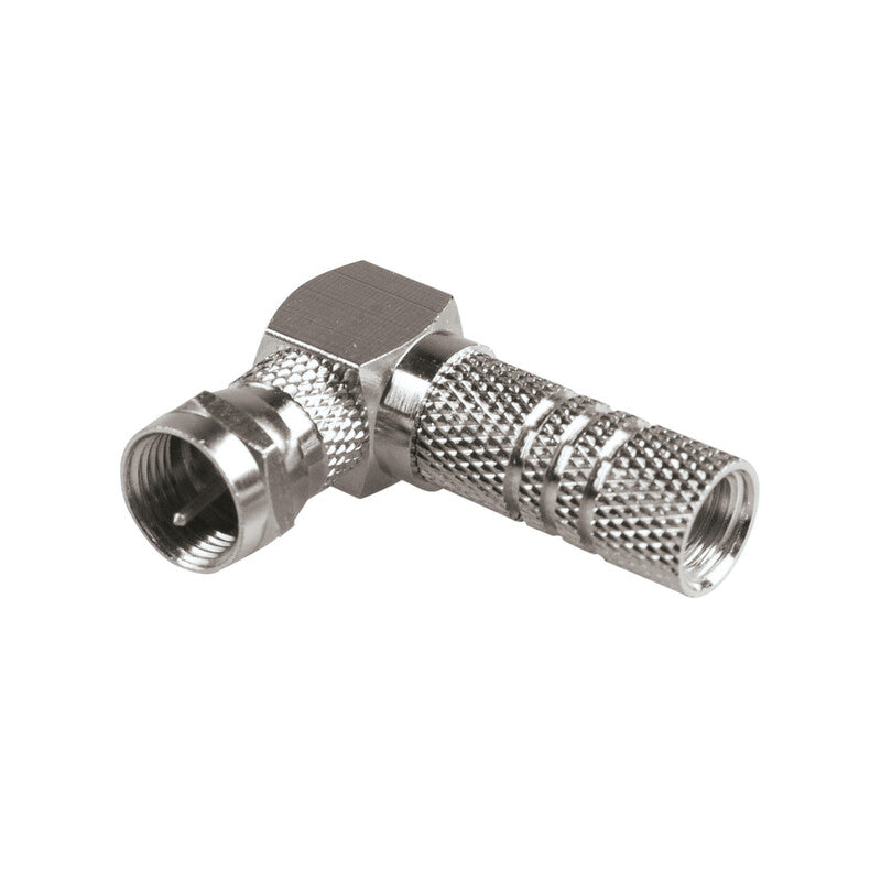 SPINA TV SATELLITARE TIPO F A 90 PER CAVO D 7 MM- 10,0 pz