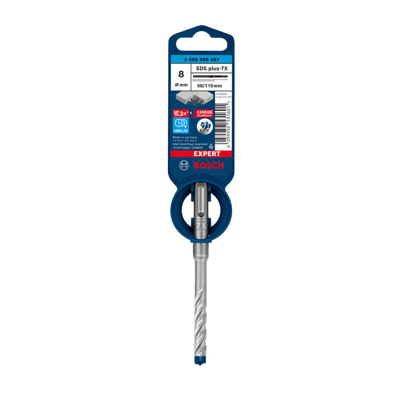 BOSCH-A PUNTA SDS PLUS-7X EXPERT  8X 50/115 MM- 1,0 pz