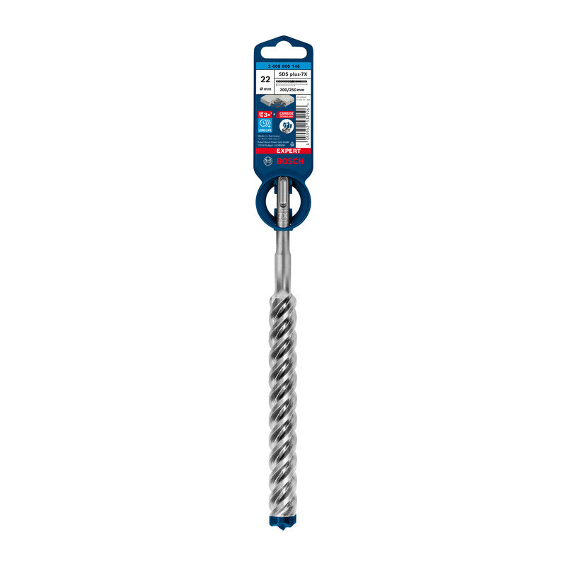 BOSCH-A PUNTA SDS PLUS-7X EXPERT 22X200/250 MM- 1,0 pz