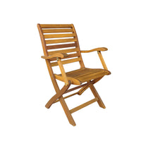 SEDIA LEGNO PIEGHEVOLE CON  BRACCIOLI CM 56X60X90- 2,0 pz