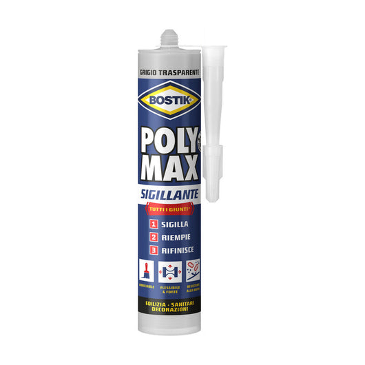 BOSTIK POLYMAX SIGILLANTE 280 ML GRIGIO TRAS CART- 1,0 pz