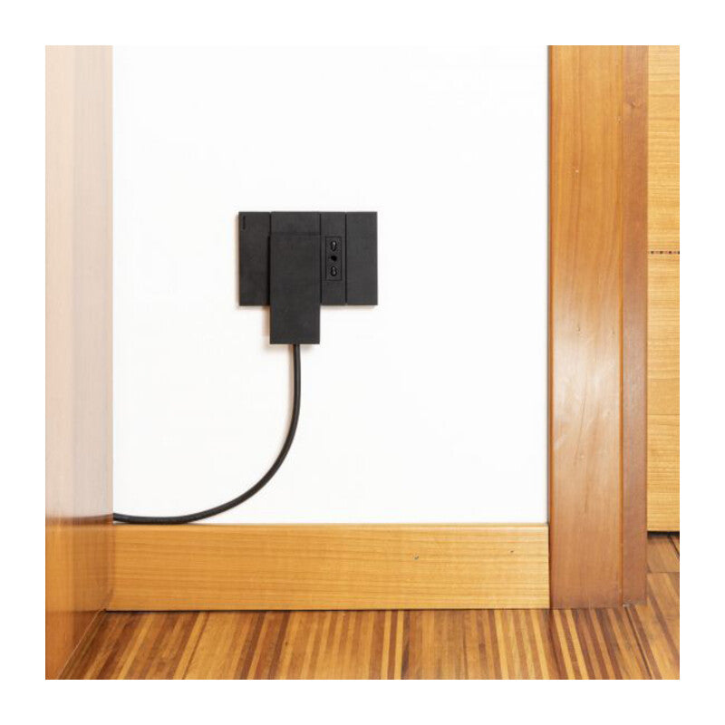 FME 80.151 SPINA SALVASPAZIO SCHUKO CLOCK NERO- 1,0 pz