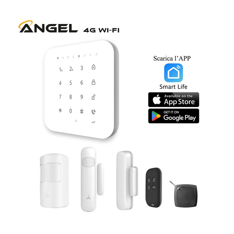 ANTIFURTO DOMESTICO ANGEL 4G WI-FI KIT COMPLETO- 1,0 pz