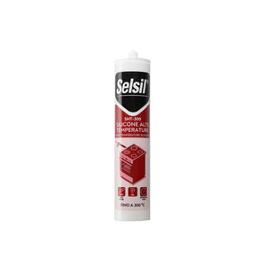 SELSIL SILICONE ALTE TEMPERATURE SHT-300 NERO 310 ML- 1,0 pz