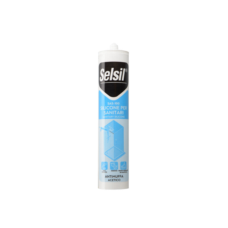 SELSIL SILICONE ACETICO PER SANITARI BIANCO 280 ML- 25,0 pz