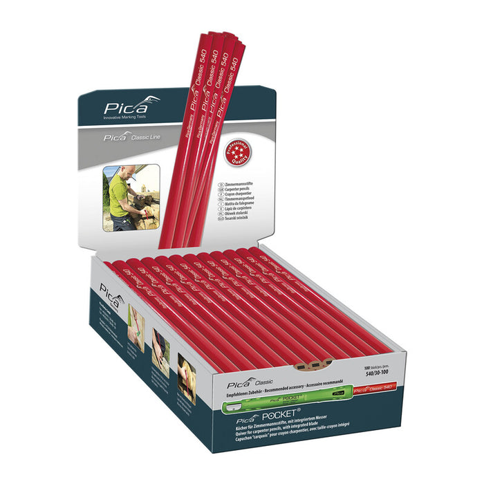 DISPLAY MATITA PER CARPENTIERE 300 MM DA 100 PZ- 1,0 pz