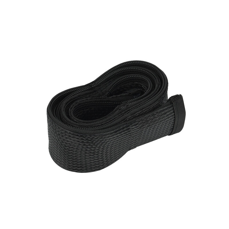 GUAINA RACCOGLICAVO CON ZIP D 25MMX1,5M NERO- 1,0 pz