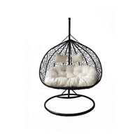 C POLTRONA SOSPESA IN ACCIAIO E POLYRATTAN CM200X120- 1,0 pz