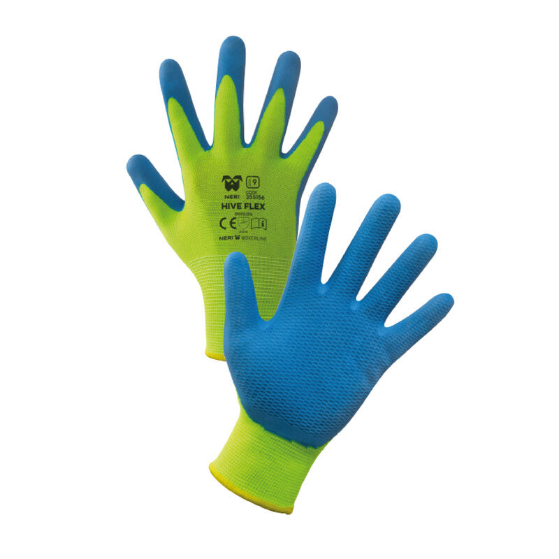 GUANTI POLIESTERE/LATTICE HIVE FLEX TG. 8- 12,0 paia