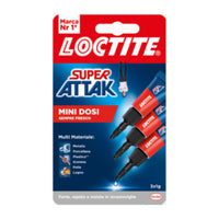 ADESIVO SUPER ATTAK MINITRIO LIQUIDO 3X1 G- 24,0 pz