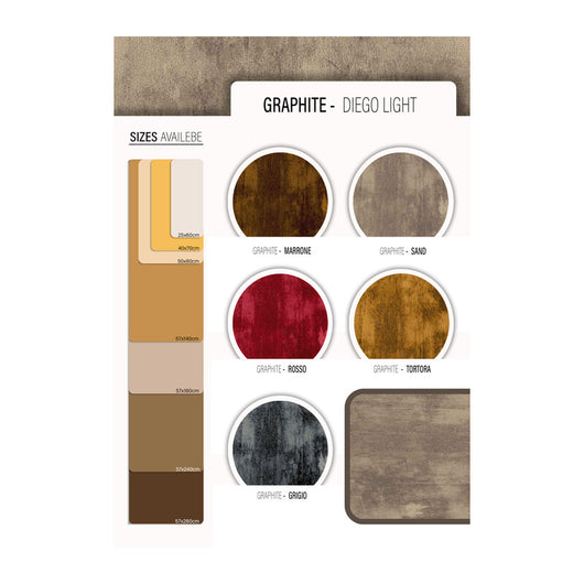 TAPPETO CUCINA GRAPHITE 57X280 CM ASSORTITO- 10,0 pz