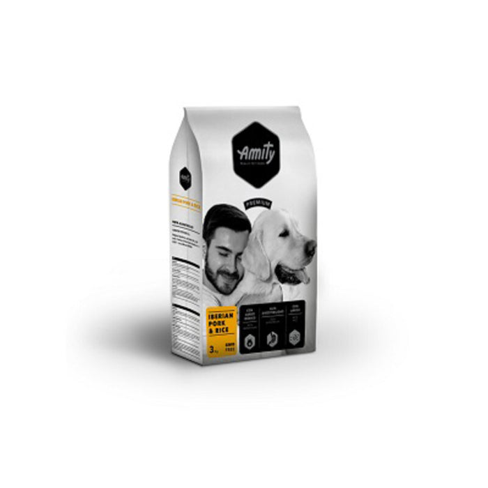 CIBO CANE AMITY  3 KG ADULT IBERIAN PORK  RICE- 4,0 pz