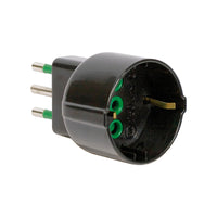 FME 82.121 ADATTATORE 10A 2P+T SCHUKO NERO- 1,0 pz