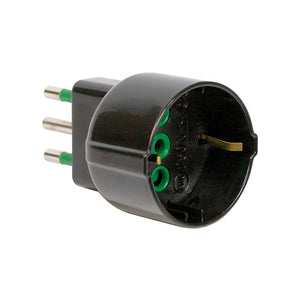 FME 82.131 ADATTATORE 16A 2P+T-SCHUKO NERO- 1,0 pz