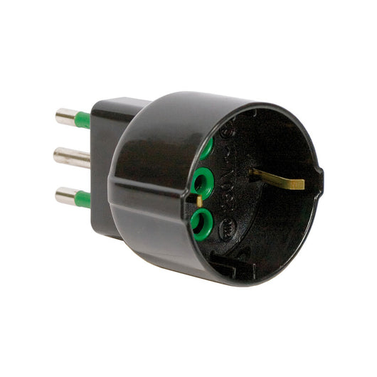 FME 82.131 ADATTATORE 16A 2P+T-SCHUKO NERO- 1,0 pz