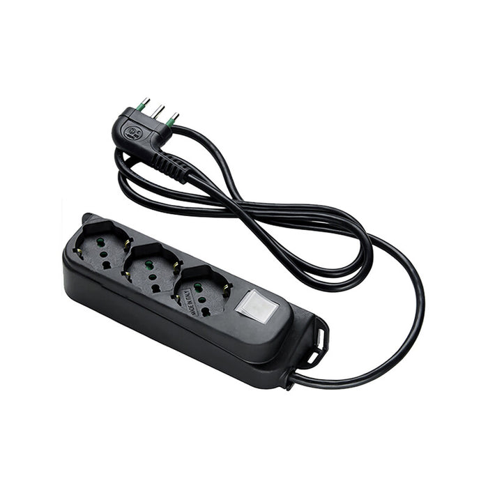 FME 47.461 MULTIPRESA 3P BIP/SC+INT NERO- 1,0 pz