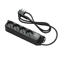 FME 47.4214 MULTIPRESA 4P BIP/SC+INT SICUR 10A NER- 1,0 pz