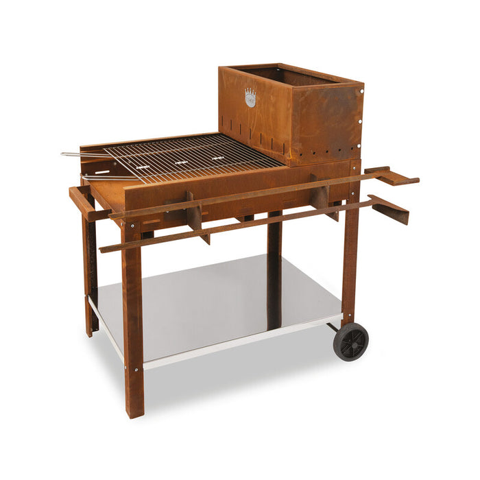 BARBECUE A LEGNA FLIPPER 45X50 CM CORTEN- 1,0 pz