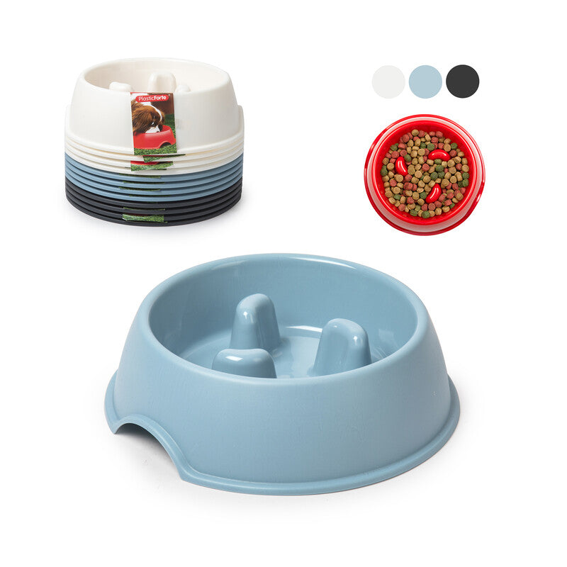 CIOTOLA ANTI VORACIT BIANCO/AZZURRO/ANTRACITE- 12,0 pz