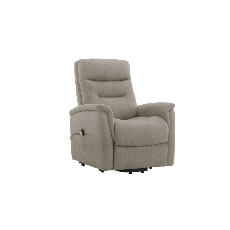 POLTRONA RECLINER SOFT DUE MOTORI TESSUTO BEIGE- 1,0 pz
