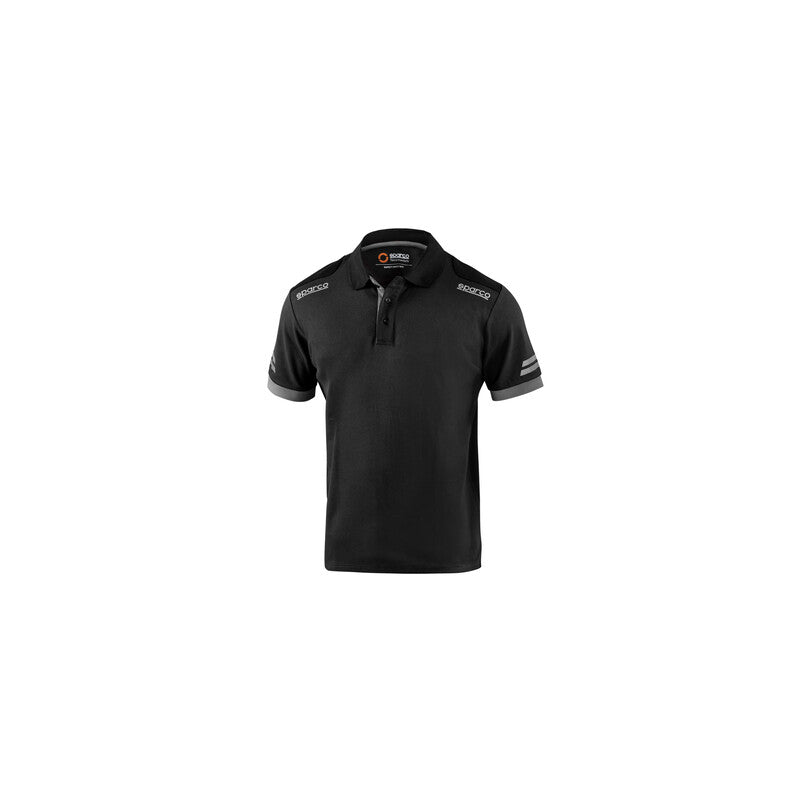 SPARCO POLO TOLEDO BLACK GREY TG L- 1,0 pz
