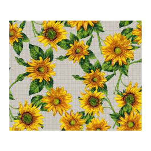 TOVAGLIATO fantasia girasole PEVA DIS. G119 H 140 CM- 20,0 ml