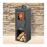 STUFA LEGNA  5.3 KW BERNA LUX S ANTRACITE- 1,0 pz