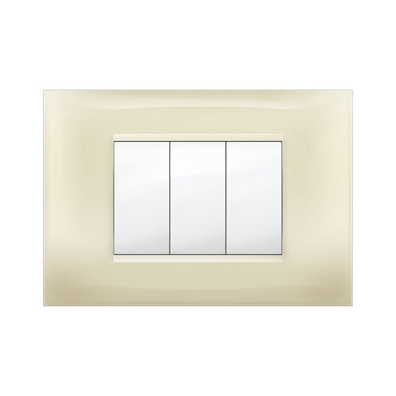 PLACCA MIVIDA PLANA AVORIO 3P- 10,0 pz