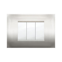 PLACCA MIVIDA PLANA ACCIAIO SATINATO 3P- 10,0 pz