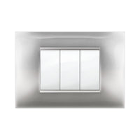 PLACCA MIVIDA PLANA ALLUMINIO CHIARO 3P- 10,0 pz