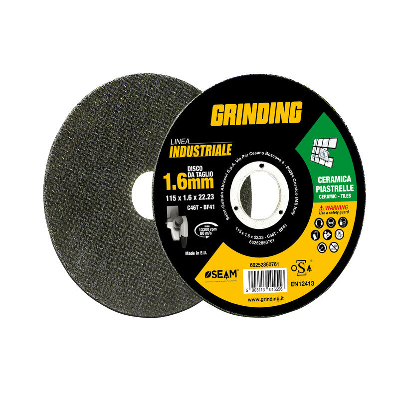 GRINDING INDUSTRIALE DISCO CERAMICA PIANO 115X1,6- 10,0 pz