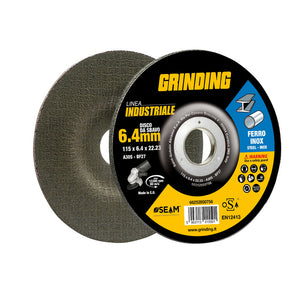 GRINDING INDUSTRIALE DISCO SBAVO FERRO 125X6,4- 5,0 pz
