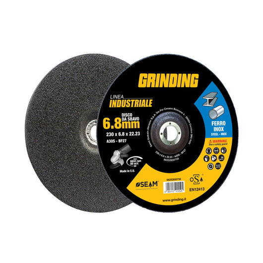 GRINDING INDUSTRIALE DISCO SBAVO FERRO 230X6,8- 10,0 pz