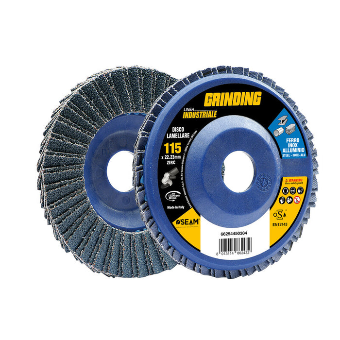 GRINDING INDUSTRIALE DISCO LAMELL ZIRC 115 GR 120- 10,0 pz