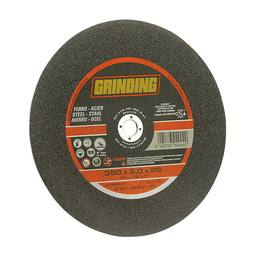 GRINDING DISCO TRONC. FERRO 350X3,0 F.25,4 VTMF/T- 10,0 pz