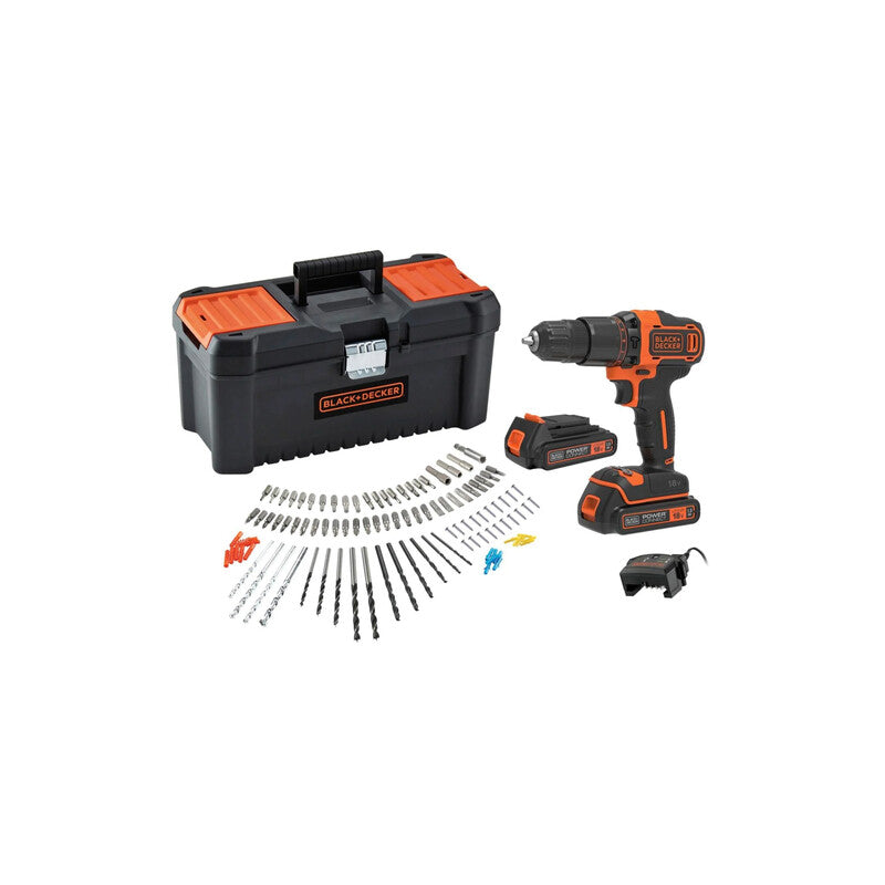 TRAPANO AVVITATORE B+D 18V BCD700C2TA + 105 ACC.- 1,0 pz