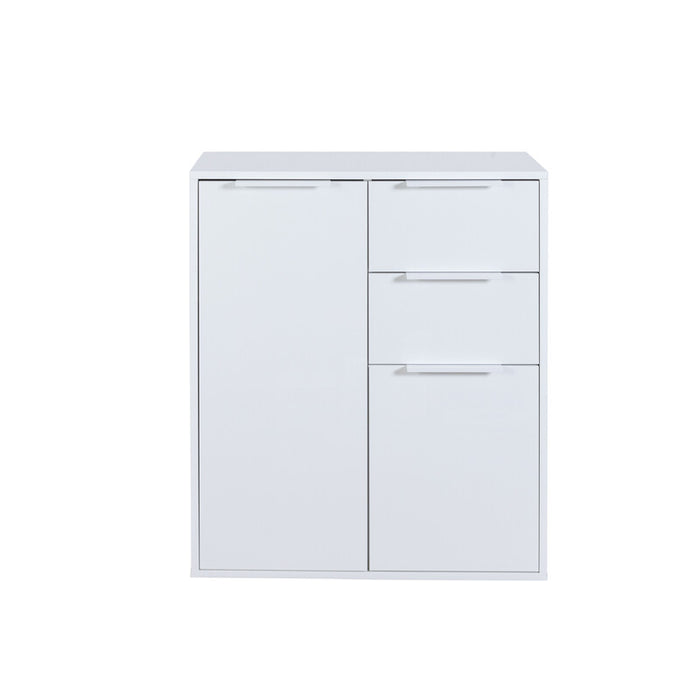 MOBILE 2A+2C CM 72X35X87H BIANCO/BIANCO LUC.- 1,0 pz