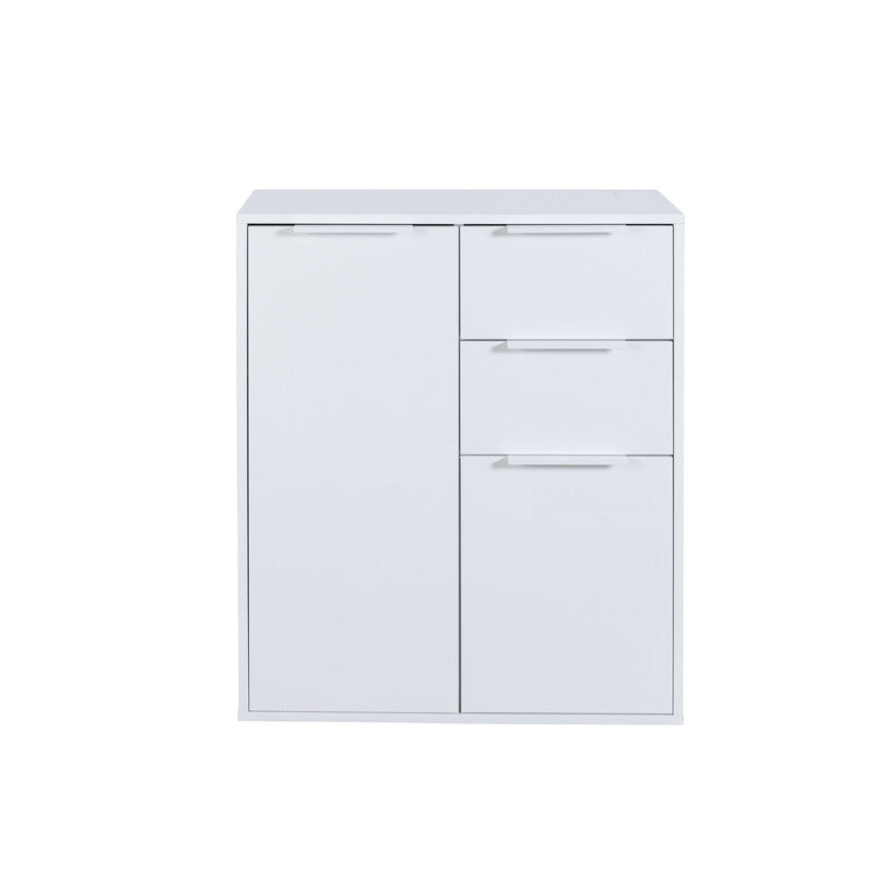 MOBILE 2A+2C CM 72X35X87H BIANCO/BIANCO LUC.- 1,0 pz