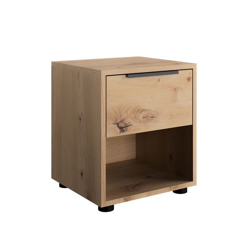 COMODINO 1C+1V CM. 38X35X44 H ROVERE ARTISAN- 1,0 pz