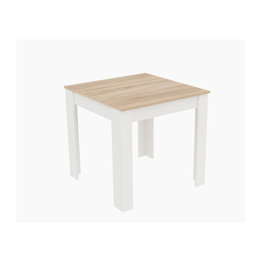 TAVOLO FISSO CM 80X 80XH75 ROVERE/BIANCO- 1,0 pz