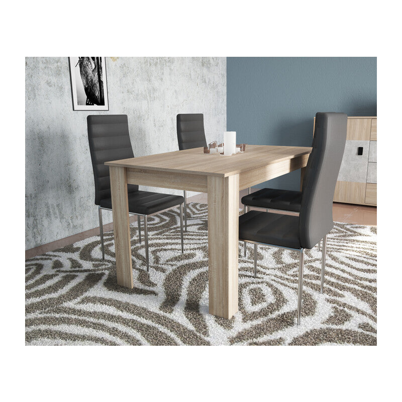 TAVOLO ALLUNGABILE CM 80X140/180XH.75 ROVERE- 1,0 pz